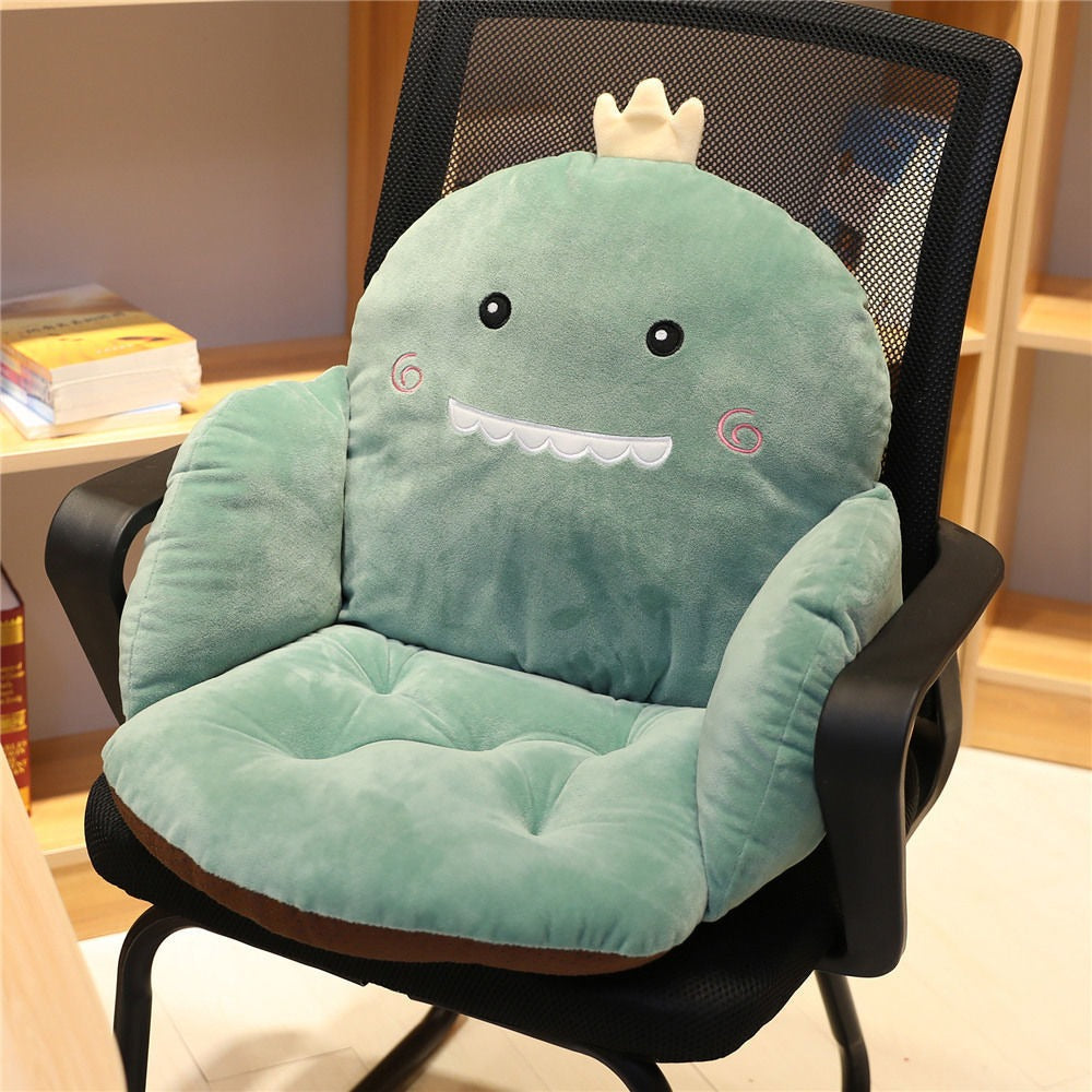 Cushion Office Long Sitting Waist Protection Cushion Integrated Seat Cushion Student Dormitory Chair Plush Backrest Cushion