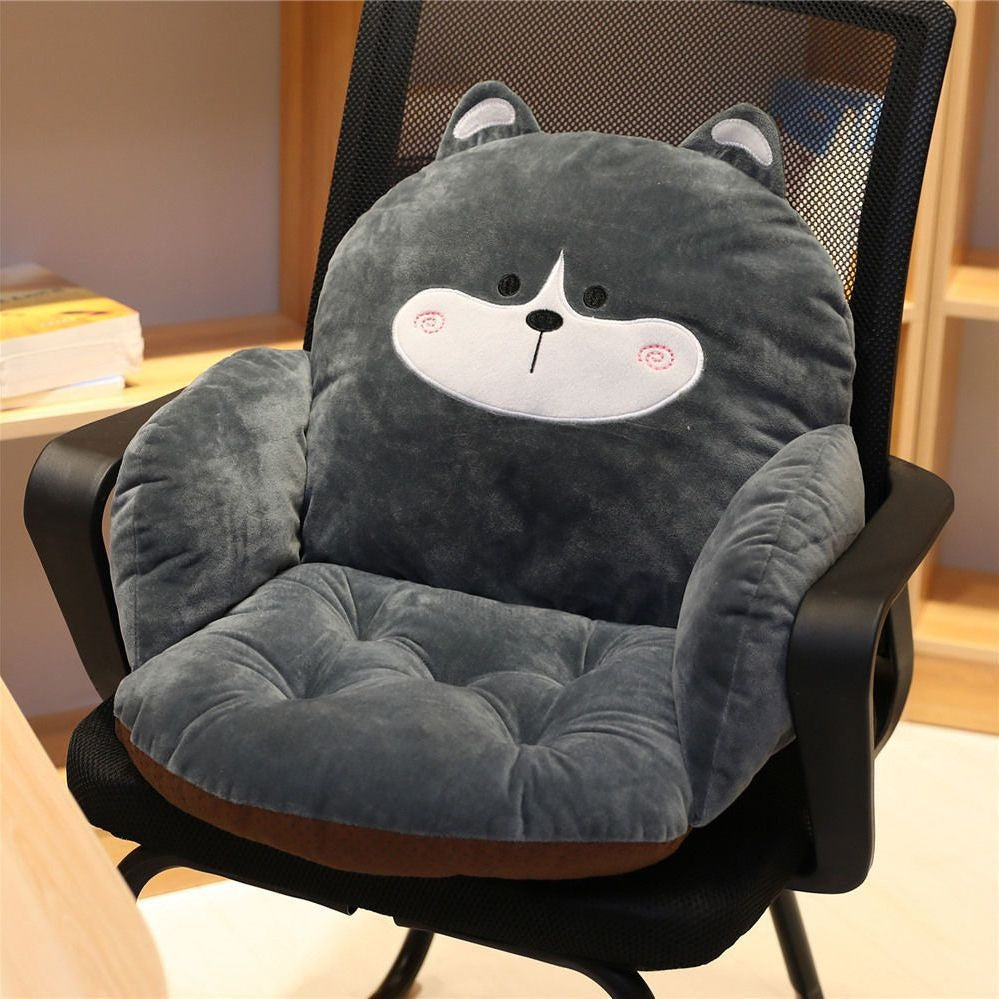 Cushion Office Long Sitting Waist Protection Cushion Integrated Seat Cushion Student Dormitory Chair Plush Backrest Cushion