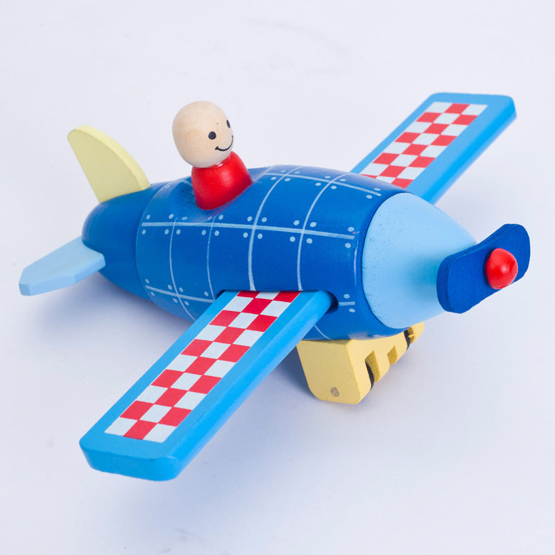 Children's Educational Toys Wooden Disassembly Aircraft Rocket Helicopter Model Magnetic Disassembly Toys