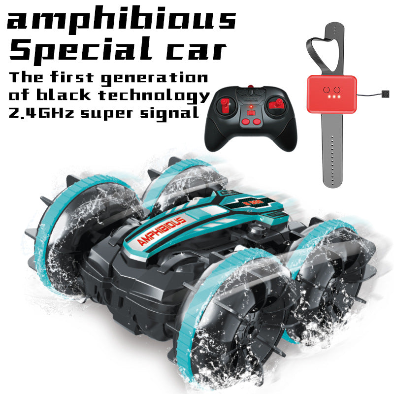 Amphibious Stunt Remote Control Car 2.4G Double-Sided Driving Remote Control Car Rolling And Rotating Off-Road Toy Car