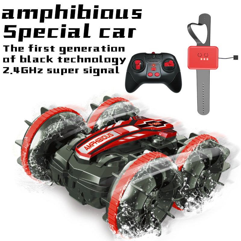 Amphibious Stunt Remote Control Car 2.4G Double-Sided Driving Remote Control Car Rolling And Rotating Off-Road Toy Car