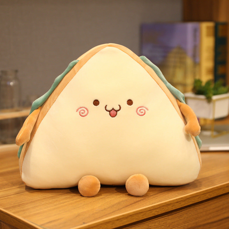 Creative Simulation Sandwich Pillow Plush Food Cushion Cake Room Gift