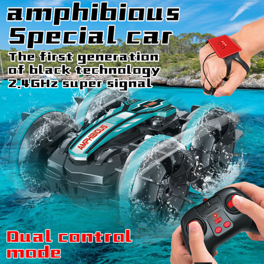 Amphibious Stunt Remote Control Car 2.4G Double-Sided Driving Remote Control Car Rolling And Rotating Off-Road Toy Car