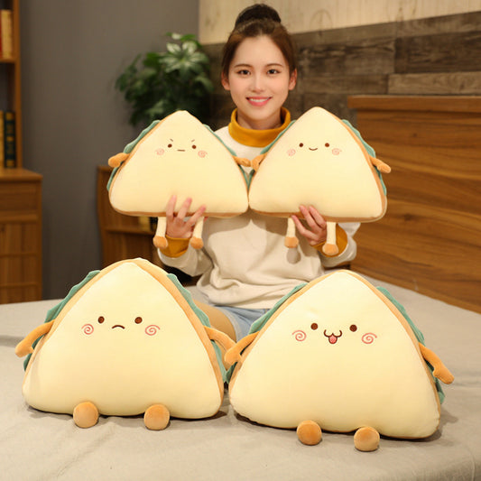 Creative Simulation Sandwich Pillow Plush Food Cushion Cake Room Gift