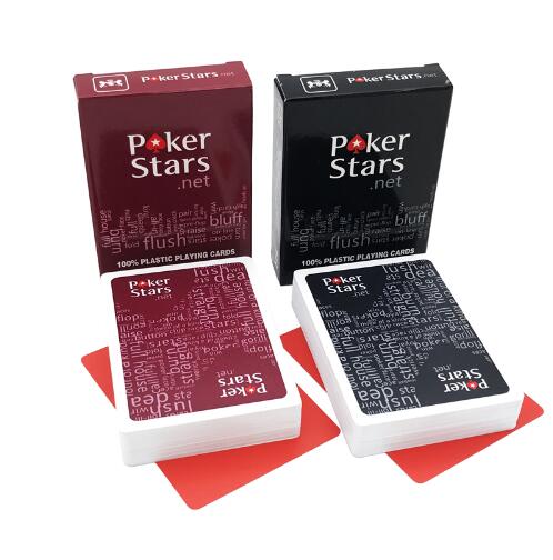 2 Sets/Lot Texas Hold'em Plastic playing card game poker