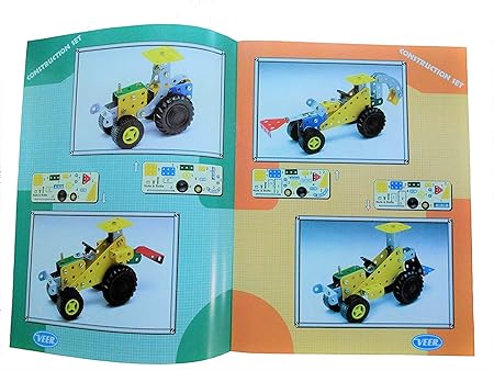 Shopoflux™ Kids Metal Construction Set Based Toy 10 Model and 105+ Piece