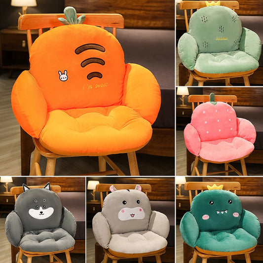 Cushion Office Long Sitting Waist Protection Cushion Integrated Seat Cushion Student Dormitory Chair Plush Backrest Cushion