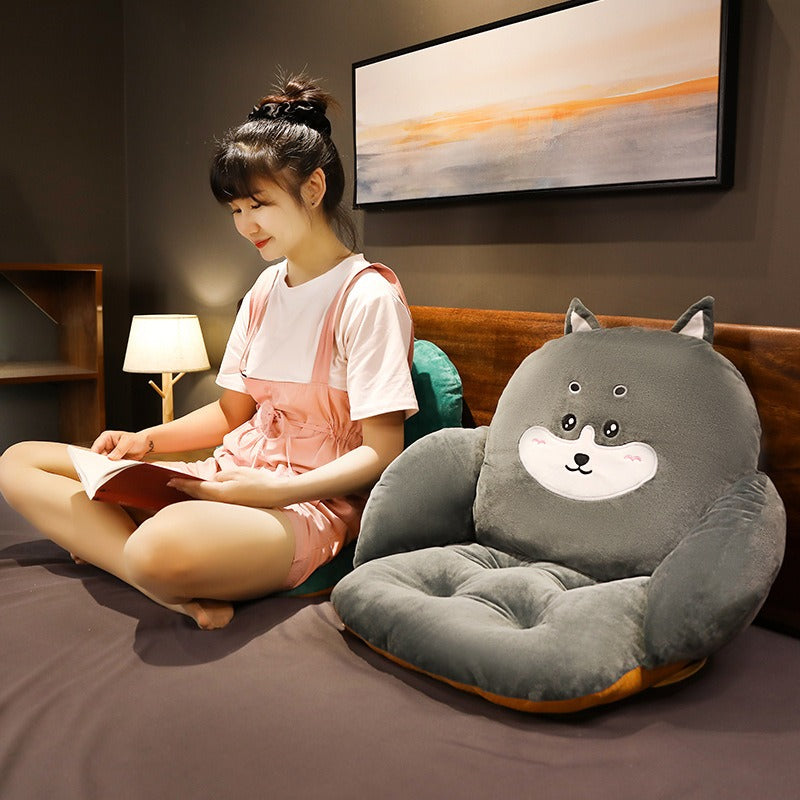 Cushion Office Long Sitting Waist Protection Cushion Integrated Seat Cushion Student Dormitory Chair Plush Backrest Cushion