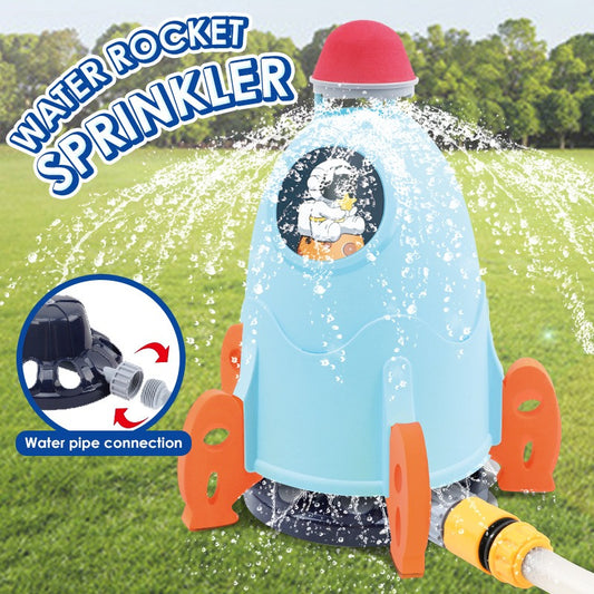 New Children's Outdoor Lift-Off Water Spray Toys Parent-Child Interactive Space Rocket Sprinkler Water Play Toys