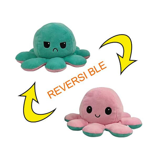 20cm  Reversible Octo-Plushie  Flip Octopus Stuffed Plush