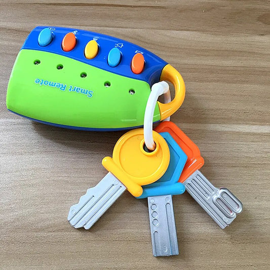 Baby Musical Car Lock Key Toy Smart Remote Car Voices Pretend Play Flashing Electronic Toy Early Educational Toy for Children